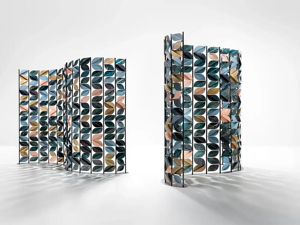 De Castelli Bosque: il separé di design in metallo ispirato alla natura