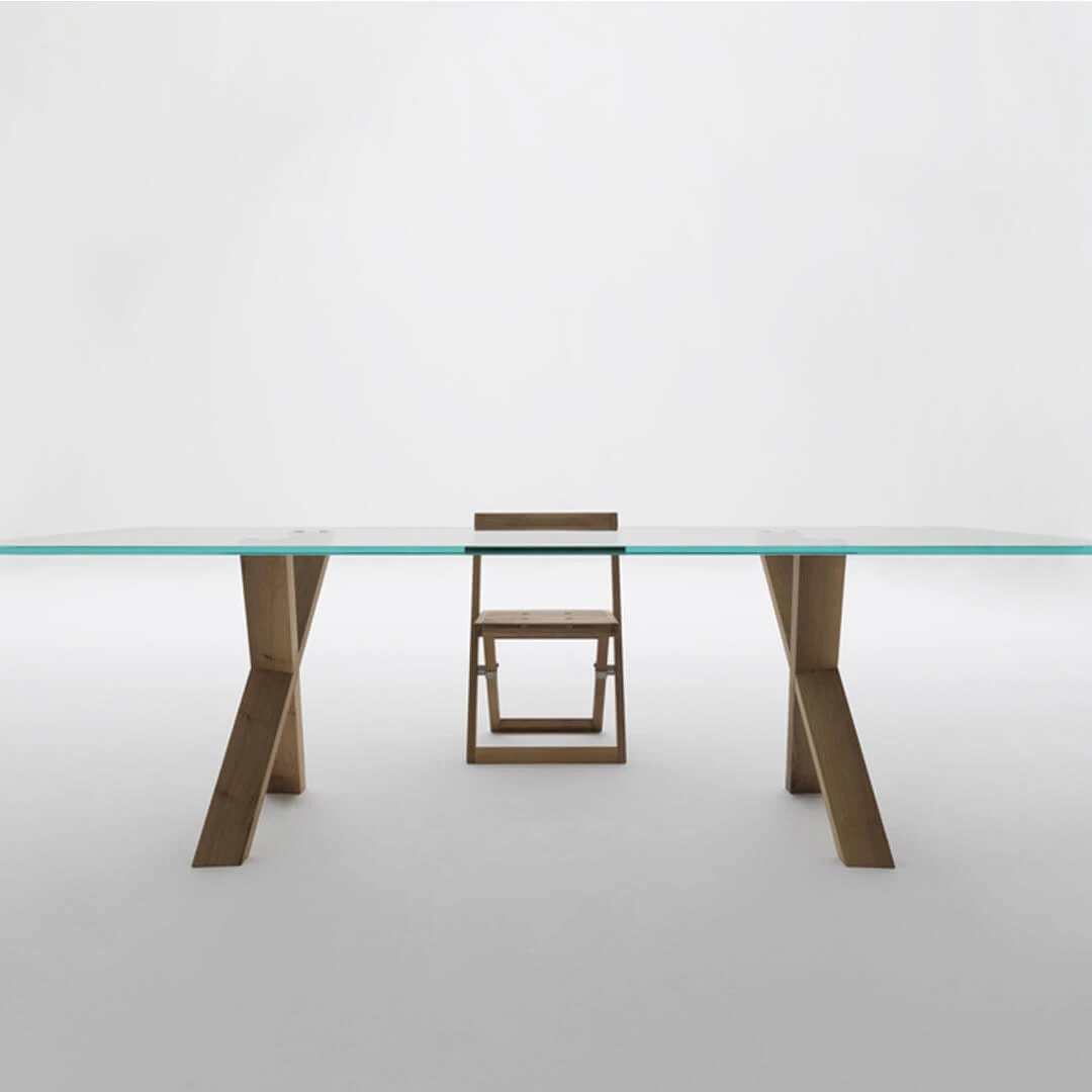 Collezione Tobia Scarpa per Désirée: tavolo e sedia pieghevole di design