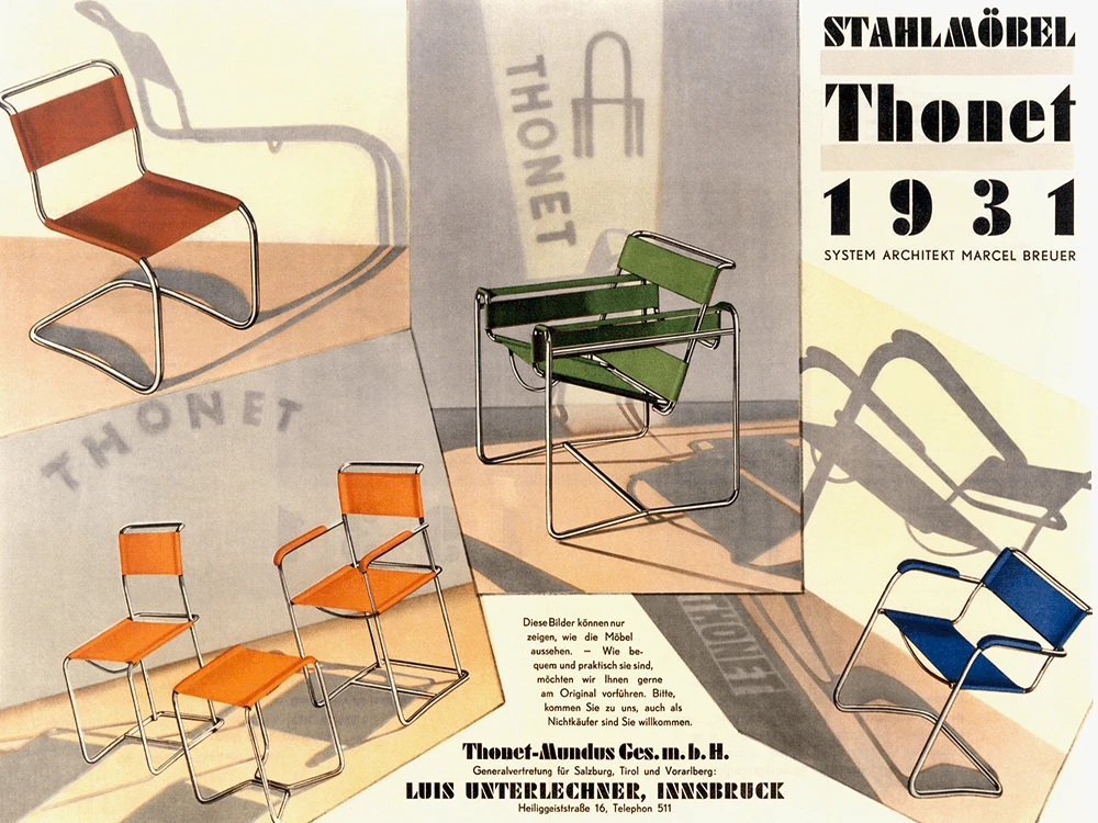 Thonet rinnova le sedie cantilever S 33 V e S 34 V: arriva la versione Soft in tessuto, tra comfort e design Bauhaus