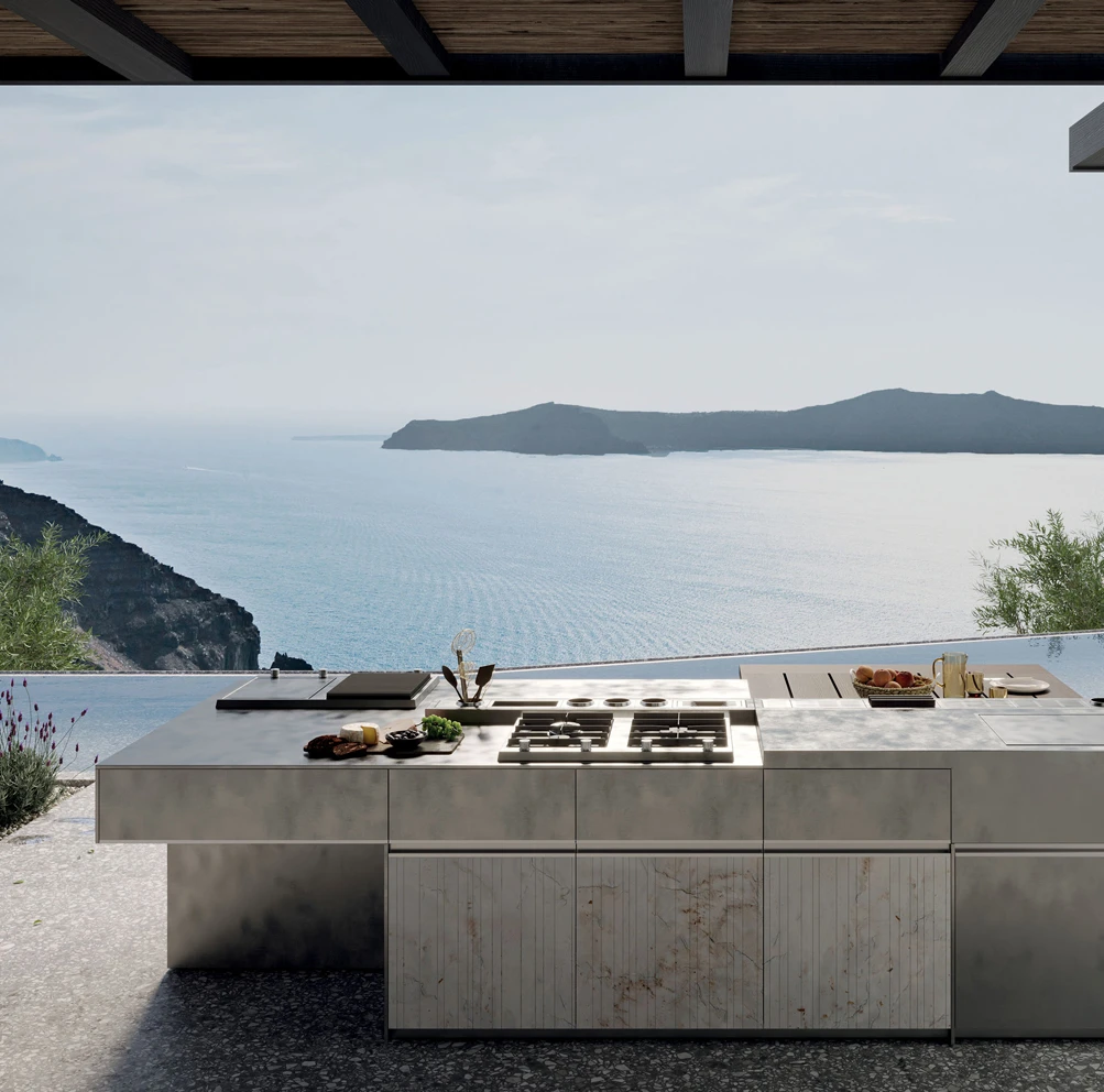 Cucina da esterno Loggia Out_Santorini di Zampieri