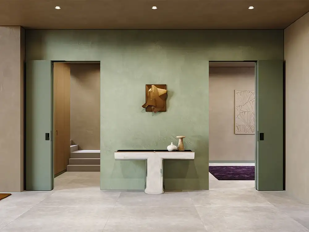 Porta complanare parete design minimal FerreroLegno.webp